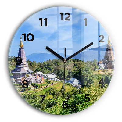 Fali üvegóra kerek 30 cm Chiang Mai nemzeti park