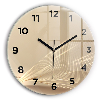 Fali üvegóra kerek 30 cm Absztrakt fény