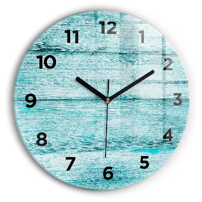 Kerek falióra 30 cm Kék régi fa