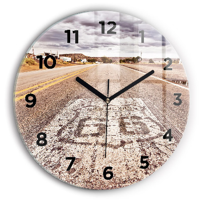 Kerek falióra 30 cm 66-os útvonal USA