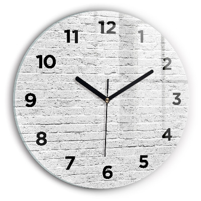 Kerek fali üvegóra 30 cm Könnyű téglafal