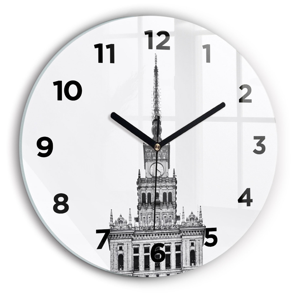 Kerek fali üvegóra 30 cm A Kultúra és Tudomány Palotája