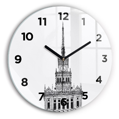 Kerek fali üvegóra 30 cm A Kultúra és Tudomány Palotája