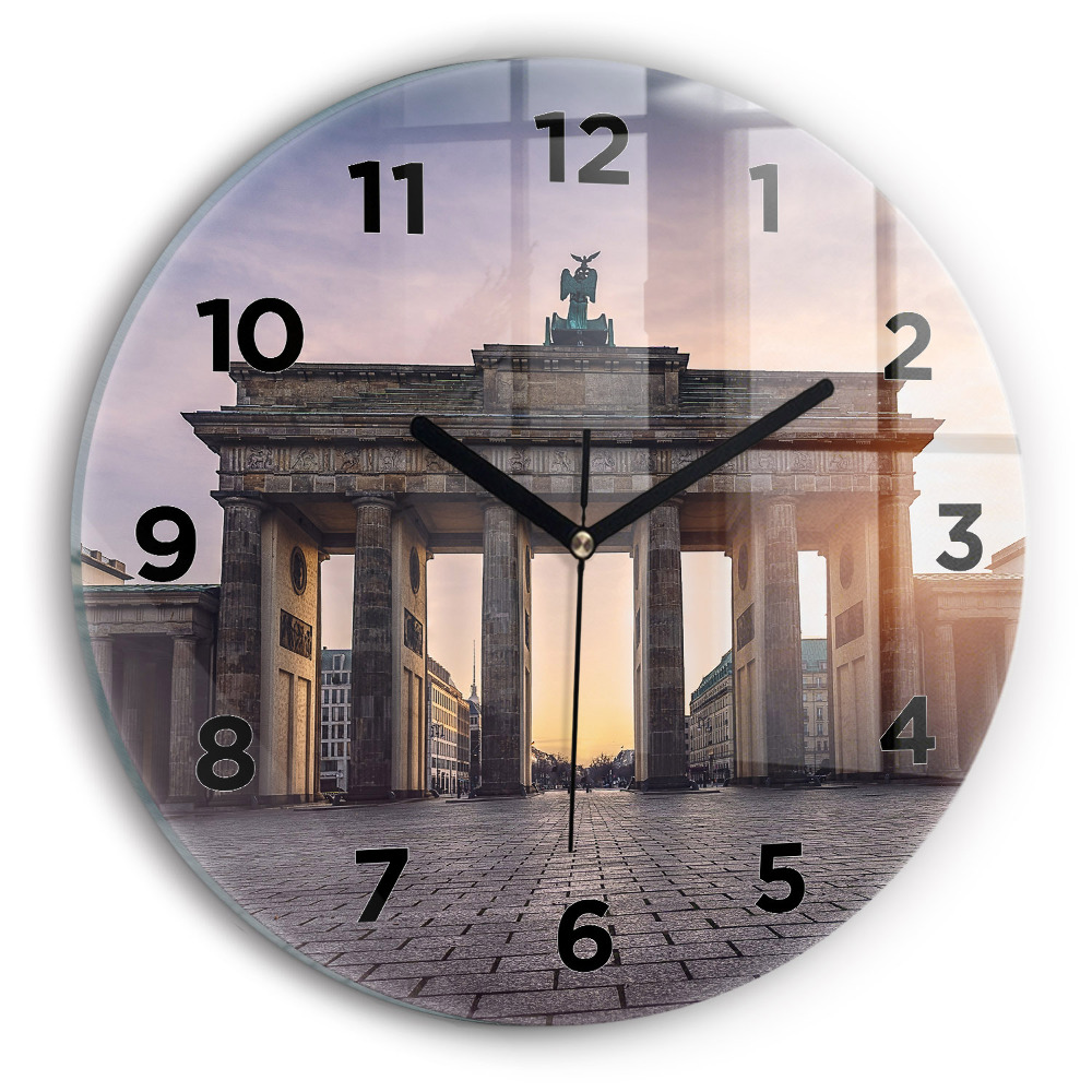 Kerek fali üvegóra 30 cm Brandenburgi kapu