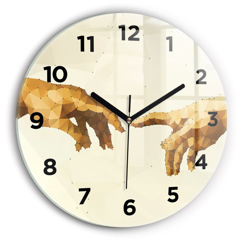 Kerek fali üvegóra 30 cm Ádám megteremtése