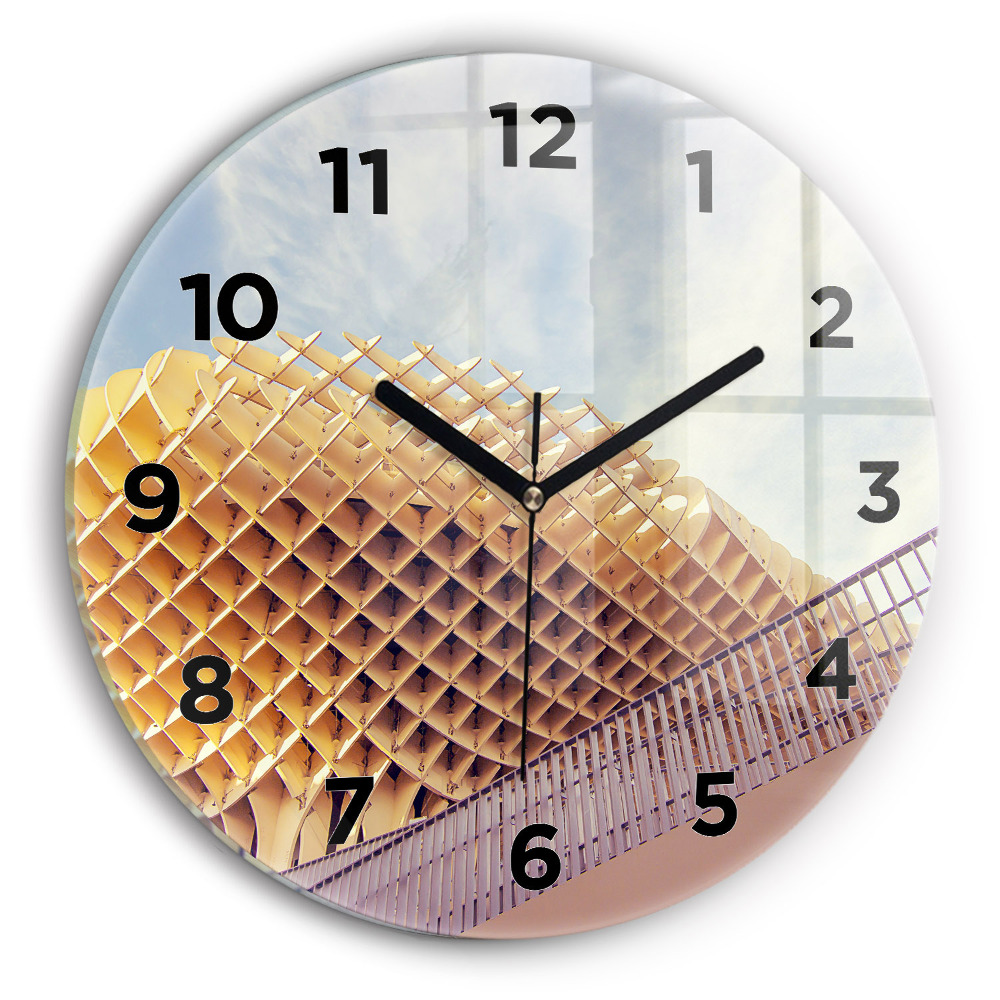 Egyedi üvegóra kerek 30 cm Sevillai kilátó