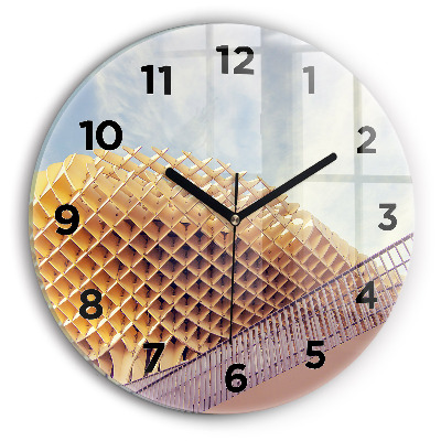 Egyedi üvegóra kerek 30 cm Sevillai kilátó