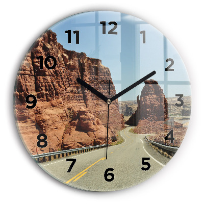 Kerek fali üvegóra 30 cm Benjamin Franklin híd