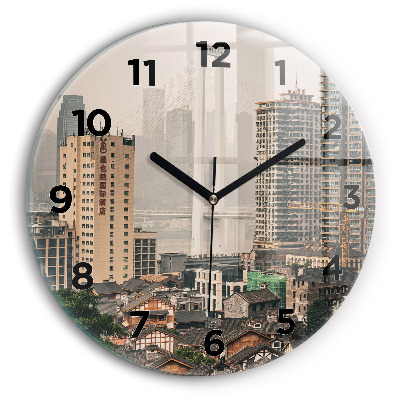 Kerek falióra 30 cm Kecske az Aosta-völgyben