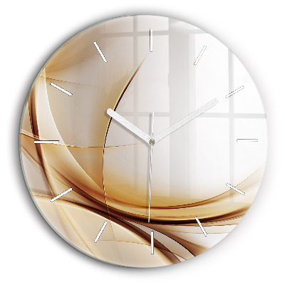 Kerek falióra 60 cm Arany absztrakció