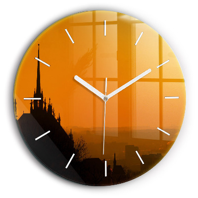 Kerek falióra 60 cm A brünni székesegyház látképe