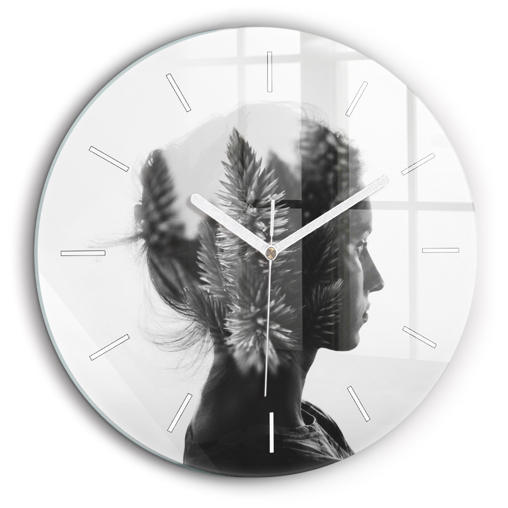 Kerek falióra 60 cm Női portré