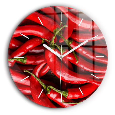 Kerek falióra 60 cm Csípős paprika