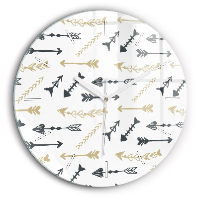 Fali üvegóra kerek 60 cm Geometrikus csípőminta