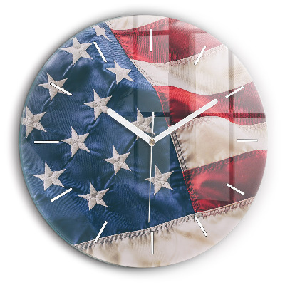 Kerek falióra 60 cm Amerikai zászló