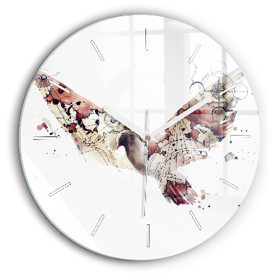 Kerek üvegóra 60 cm Absztrakt nézet