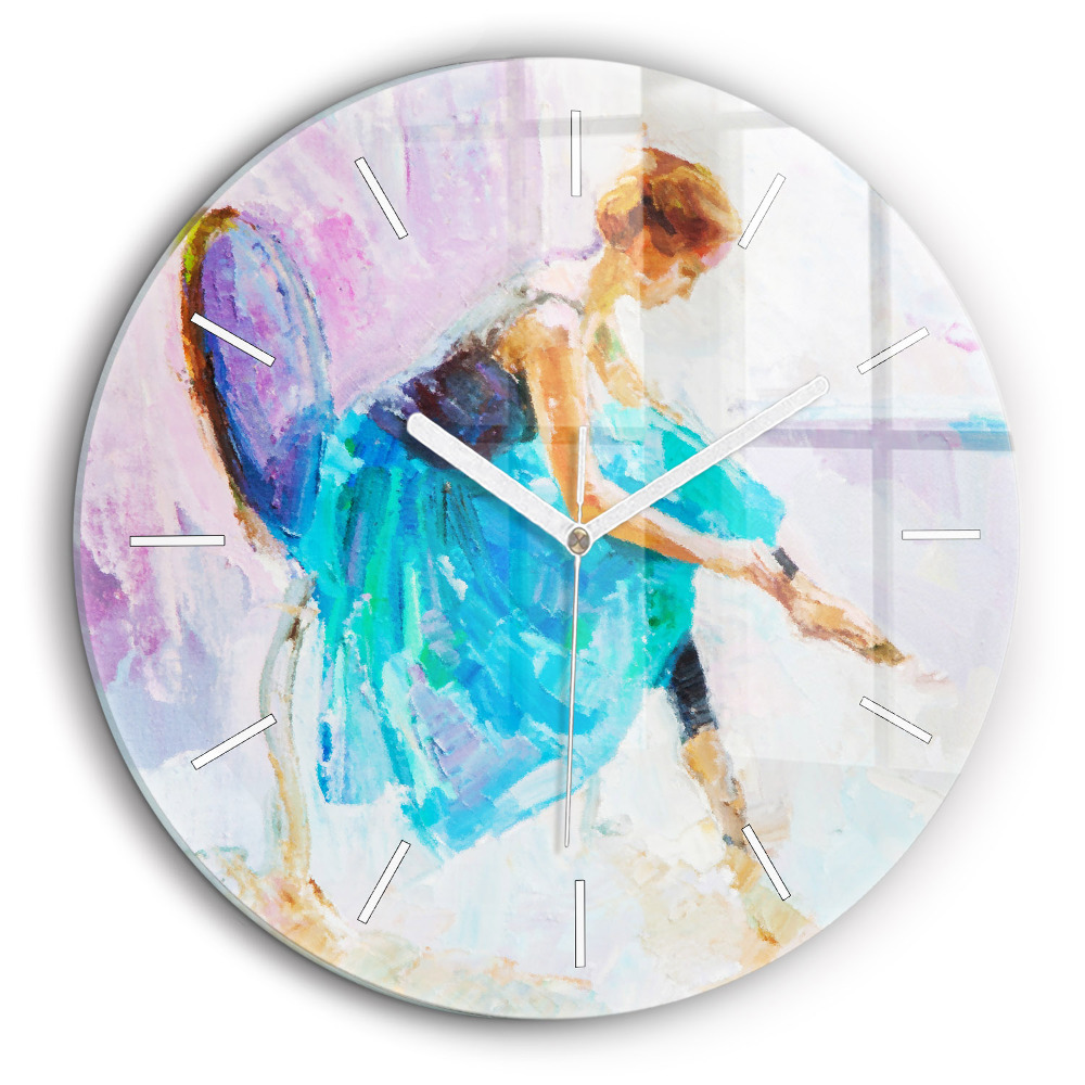 Fali üvegóra kerek 60 cm Egy balerina felkészülése