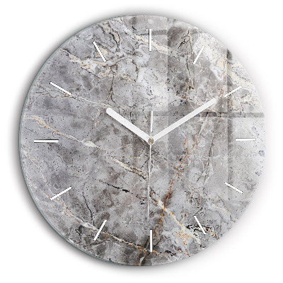 Egyedi üvegóra kerek 60 cm Szürke gránit márvány