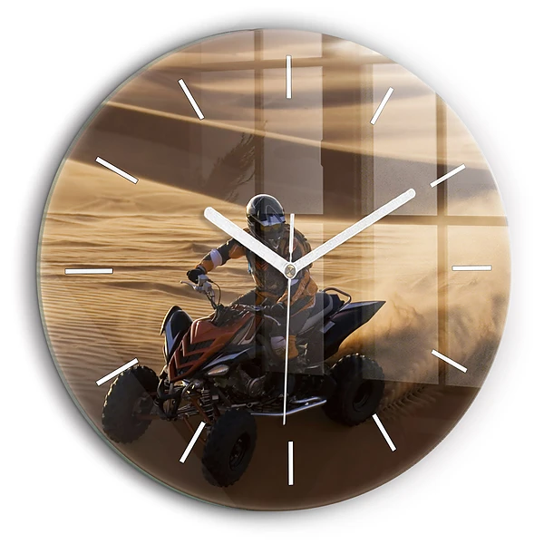 Kerek falióra 60 cm Quad a sivatagban