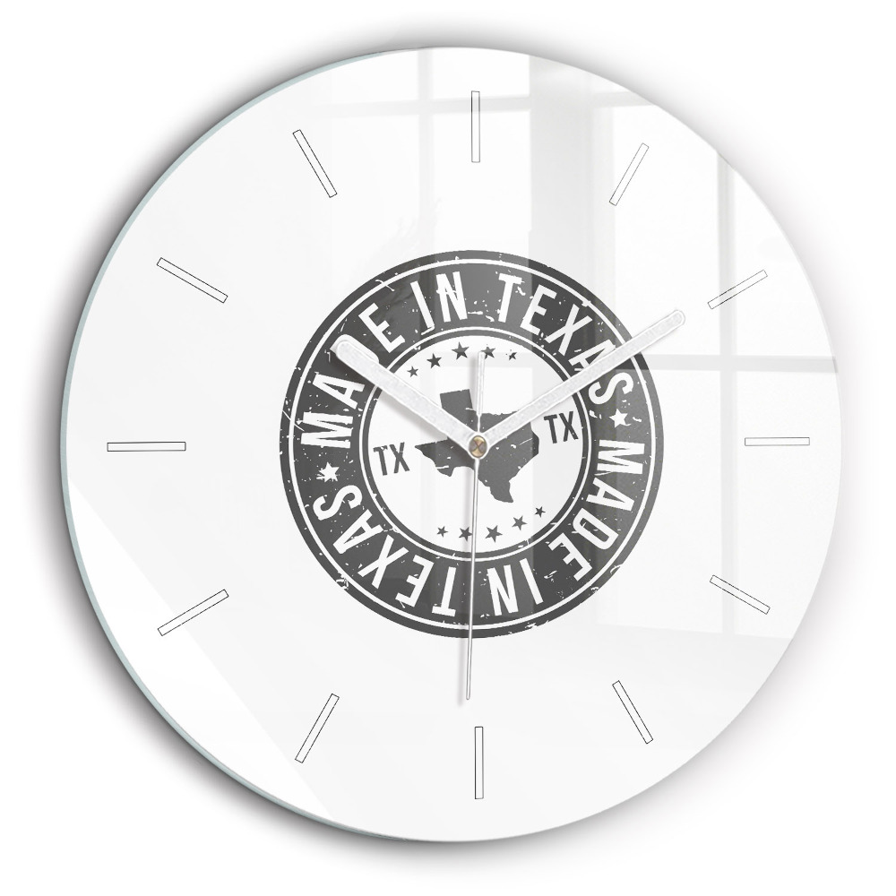 Fali üvegóra kerek 60 cm Texas bélyegző