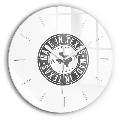 Fali üvegóra kerek 60 cm Texas bélyegző