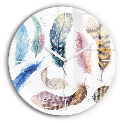 Kerek fali üvegóra 60 cm Retro művészeti illusztráció