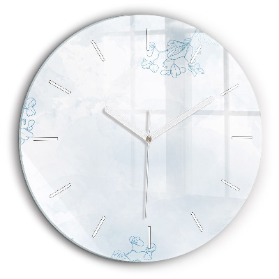 Kerek üvegóra 60 cm Növények vázlata