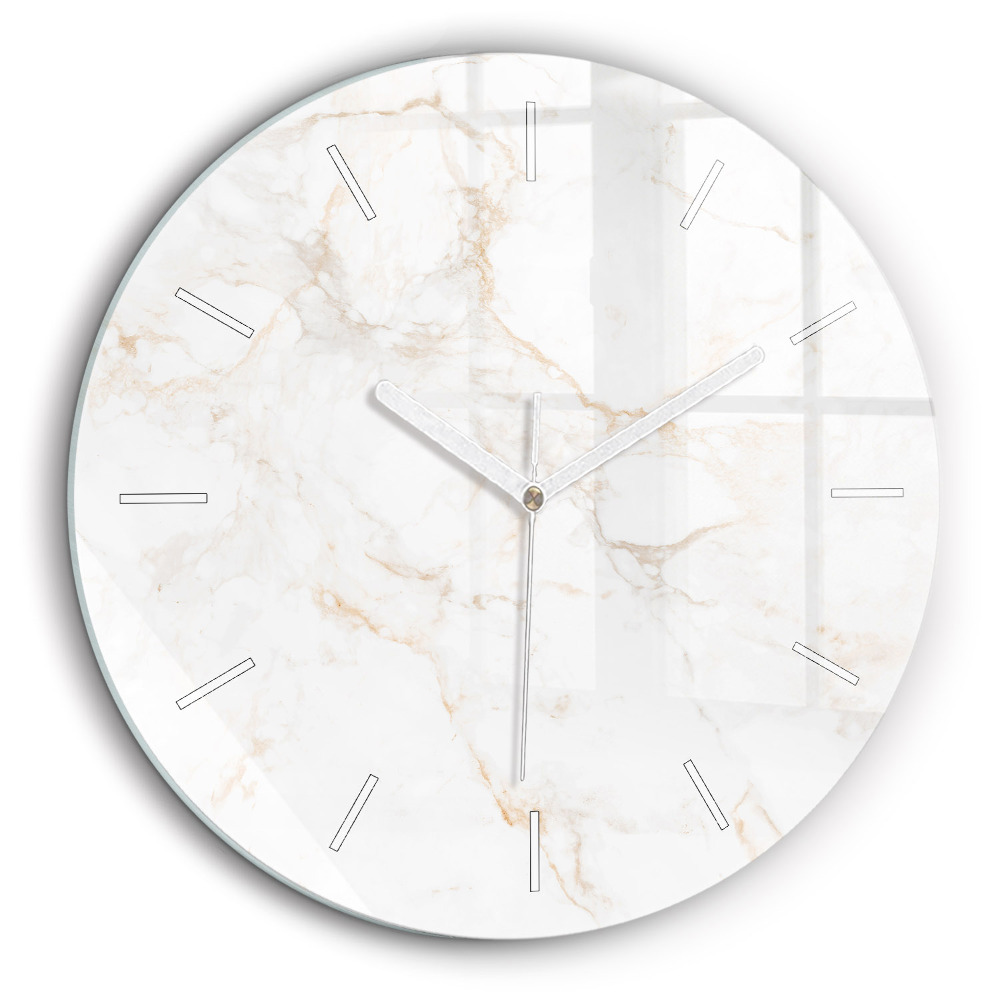 Fali üvegóra kerek 60 cm Elegáns márvány
