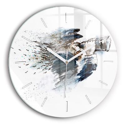 Kerek üvegóra 60 cm Kapitány távcsővel