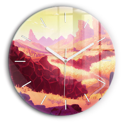 Egyedi üvegóra kerek 60 cm Arizonai sivatag