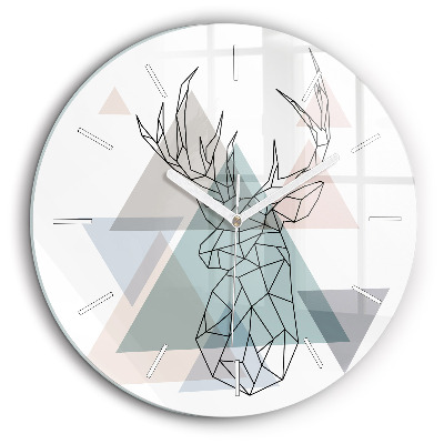 Kerek falióra 60 cm Rénszarvas skandináv stílusban