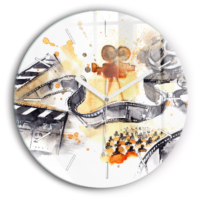 Fali üvegóra kerek 60 cm Mozgóképes kamera