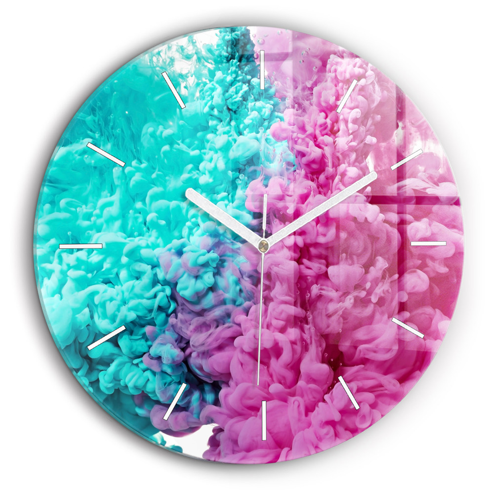 Kerek üvegóra 60 cm Modern művészet - foltok