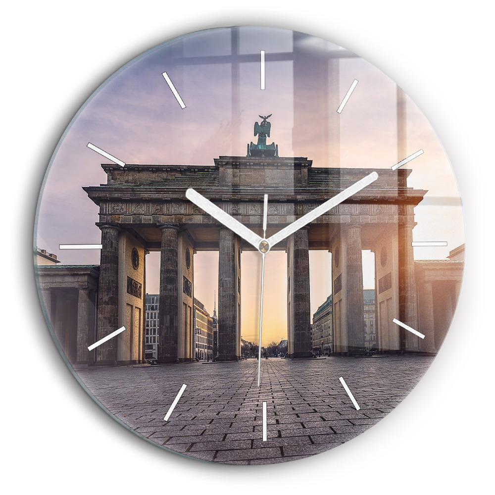 Kerek fali üvegóra 60 cm Brandenburgi kapu