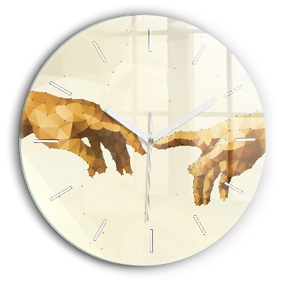 Kerek fali üvegóra 60 cm Ádám megteremtése