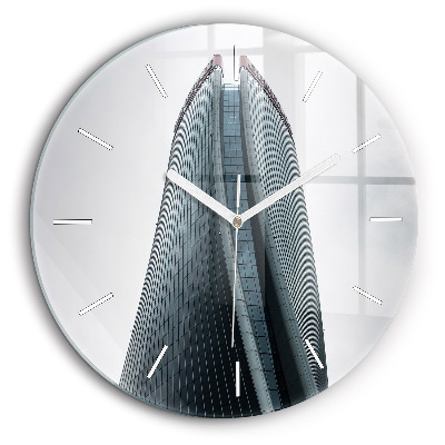 Kerek fali üvegóra 60 cm Milánói felhőkarcoló