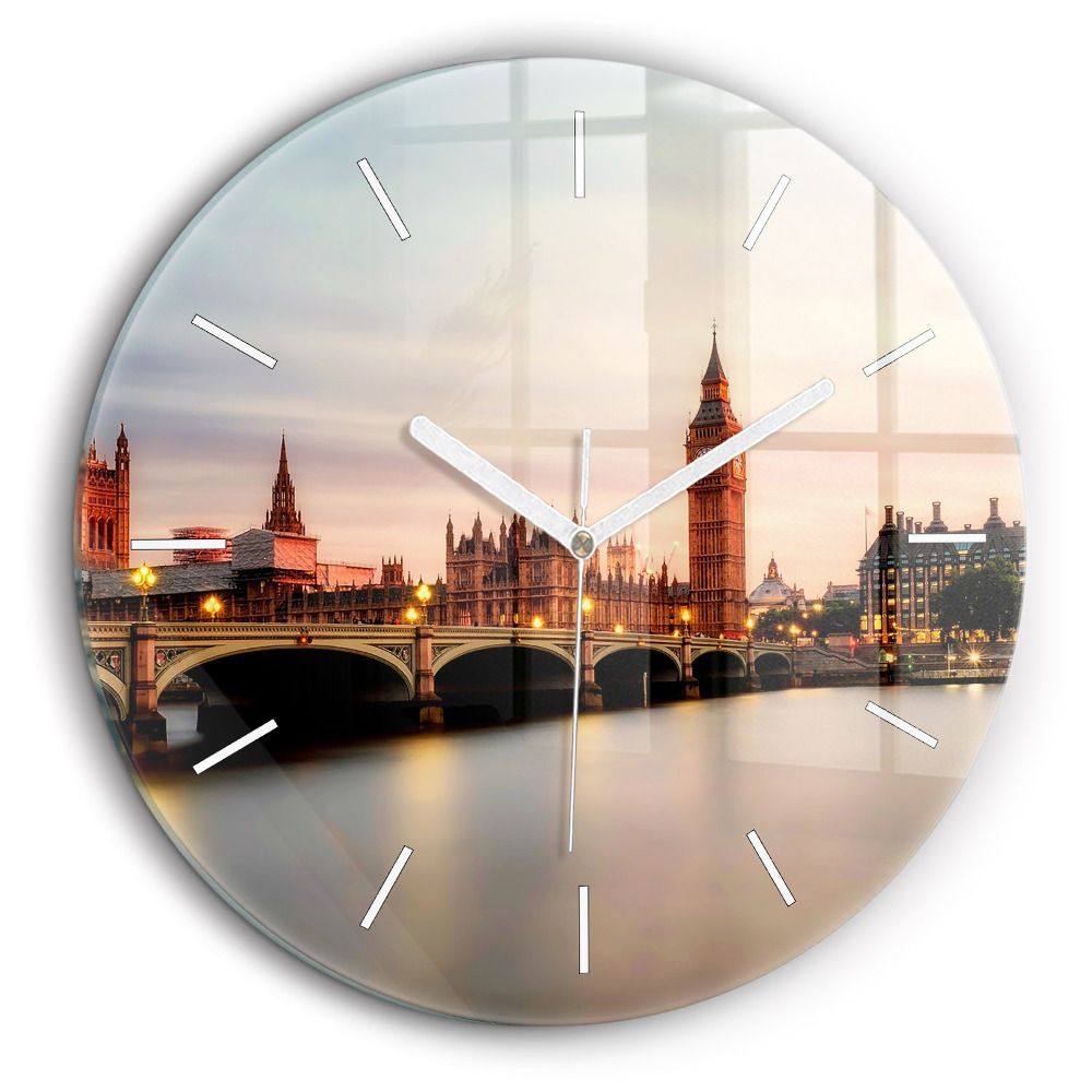 Kerek falióra 60 cm Big Ben londoni égbolt