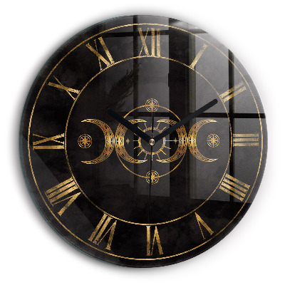 Kerek falióra 60 cm Arany római számok