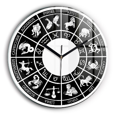 Kerek fali üvegóra 60 cm Zodiákus
