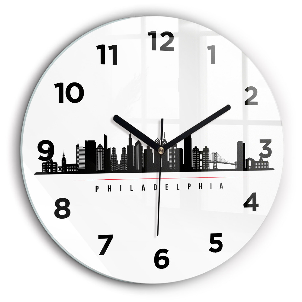 Kerek üvegóra 60 cm Illusztráció Philadelphia