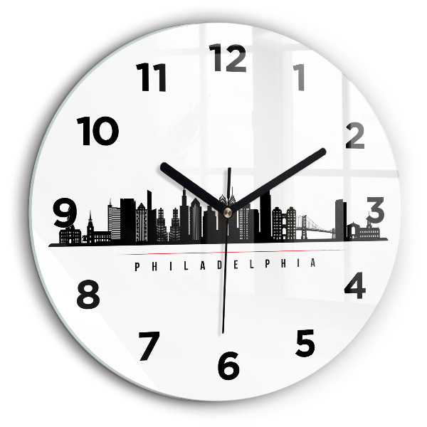 Kerek üvegóra 60 cm Illusztráció Philadelphia