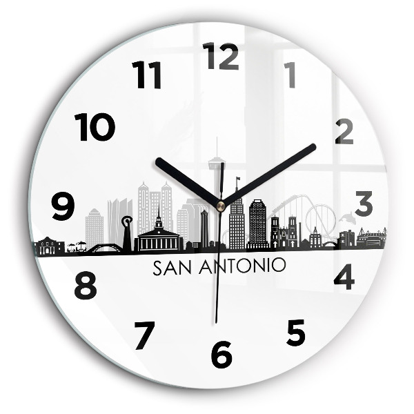 Kerek üvegóra 60 cm San Antonio városa Texas államban