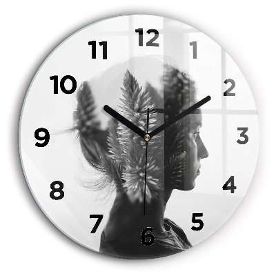 Kerek falióra 60 cm Női portré