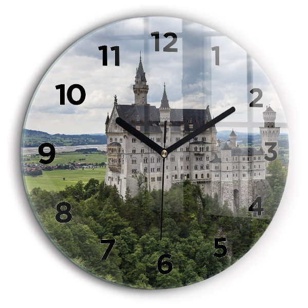 Kerek fali üvegóra 60 cm Neuschwanstein kastély