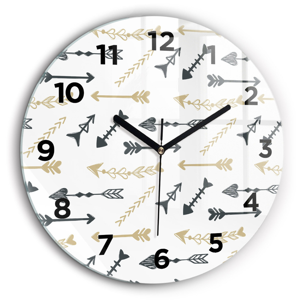 Fali üvegóra kerek 60 cm Geometrikus csípőminta