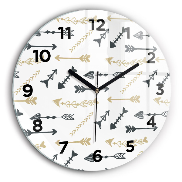 Fali üvegóra kerek 60 cm Geometrikus csípőminta