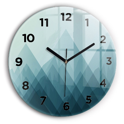 Kerek fali üvegóra 60 cm Geometrikus figurák