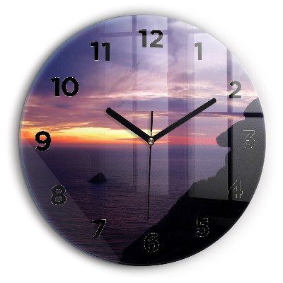 Egyedi üvegóra kerek 60 cm Kőfej