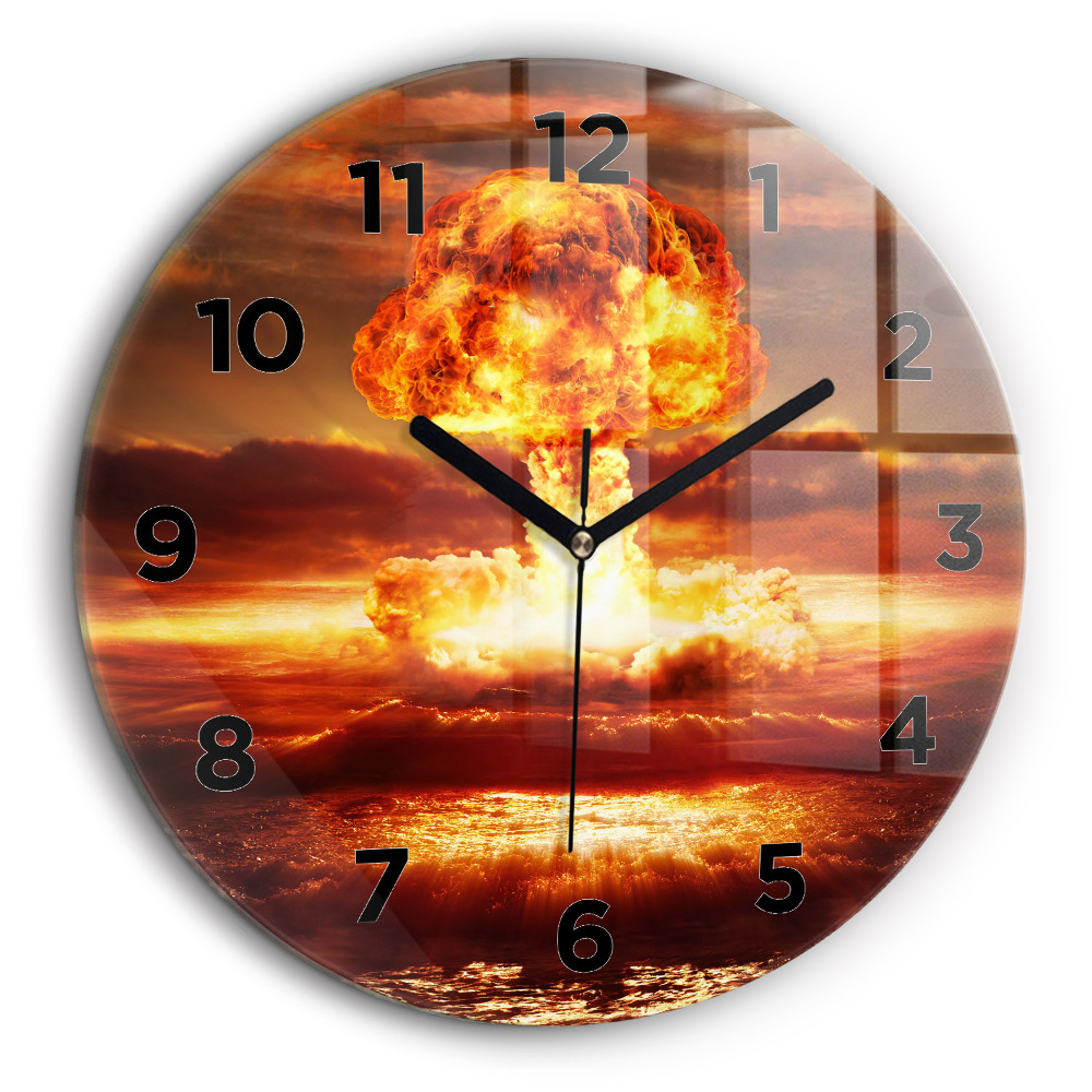 Kerek falióra 60 cm Atombomba robbanás