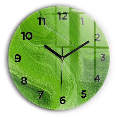 Fali üvegóra kerek 60 cm Modern hullámok